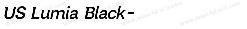 US Lumia Black字体转换
